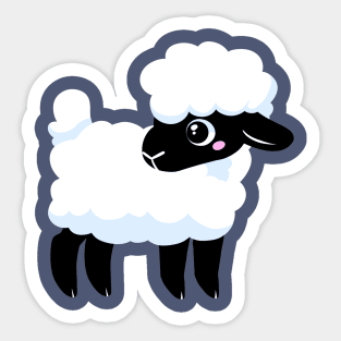 Simple Fluffy Lamb 2 Sticker